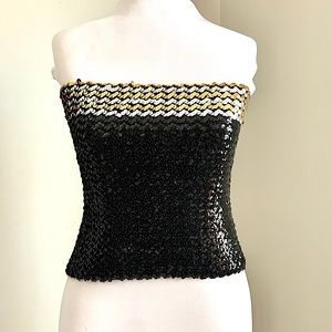 Vintage disco sequined tube top!!!